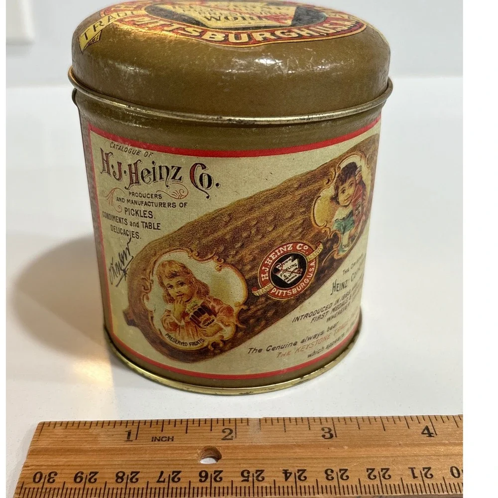 H.J. Heinz Co. Pickle Tin‎ Collectible Condiments Advertising Storage 1992